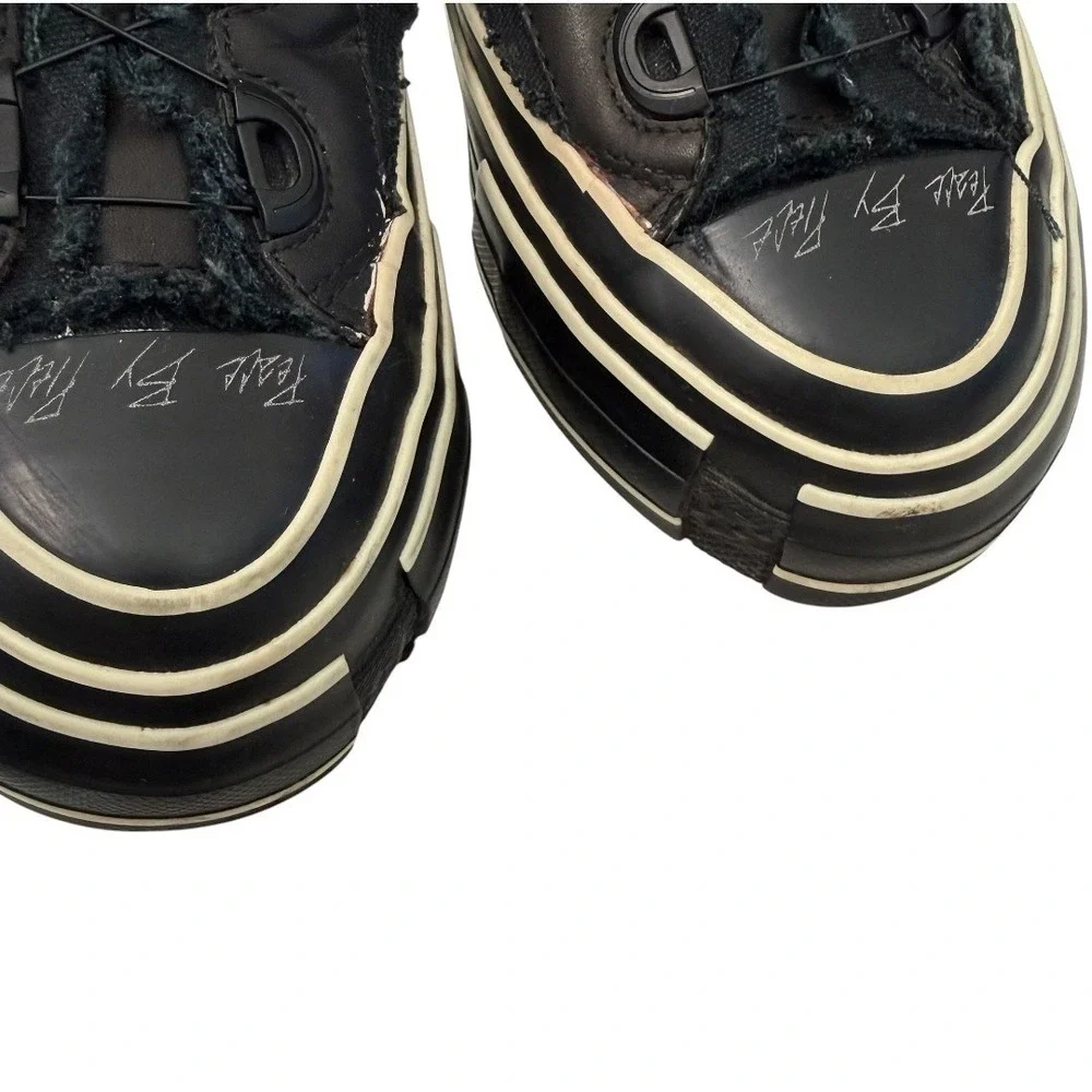 Yohji Yamamoto xVessel G.O.P. Lows Sneakers Womens 4 EUR 35 Black Deconstructed